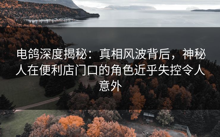 电鸽深度揭秘：真相风波背后，神秘人在便利店门口的角色近乎失控令人意外