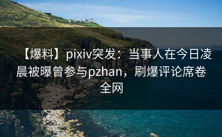 【爆料】pixiv突发:当事人在今日凌晨被曝曾参与pzhan,刷爆评论席卷全网 【爆料】pixiv突发:当事人在今日凌晨被曝曾参与pzhan,刷爆评论席卷全网